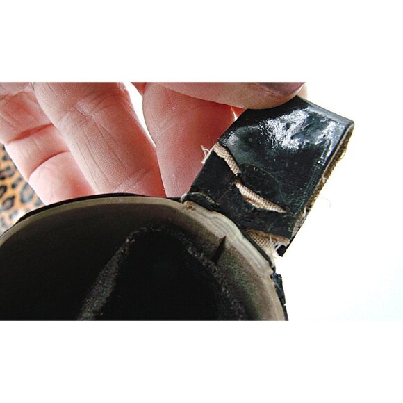 CORKYS Womens Girls Black Brown Leopard Print Cowgirl Ankle Rainboots Size US 5 - Picture 8 of 12